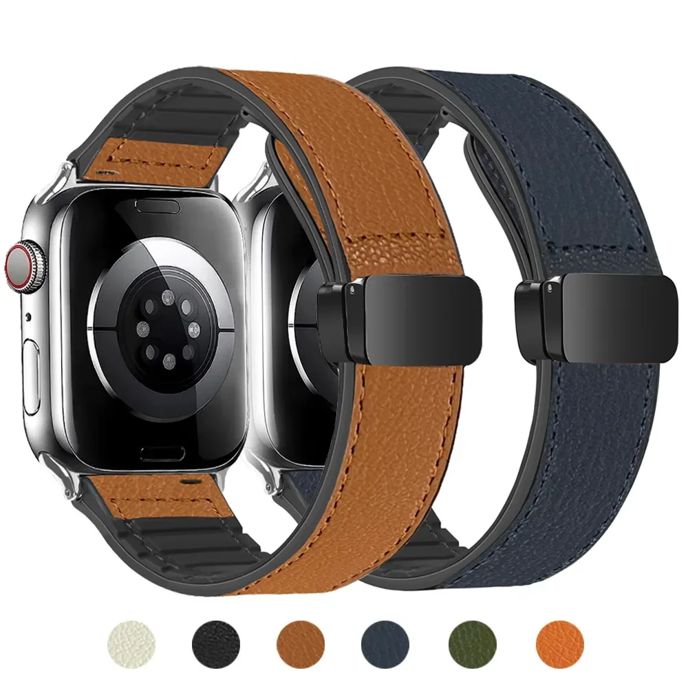 Silicone+Leather Strap For Apple Watch Band 49mm 44mm 45mm 42mm 40mm Accessories Bracelet for iWatch Ultra Series 9 8 7 SE 6 5 4
Silicone+Leather Strap For Apple Watch Band 49mm 44mm 45mm 42mm 40mm Accessories Bracelet for iWatch Ultra Series 9 8 7 SE 6 5 4