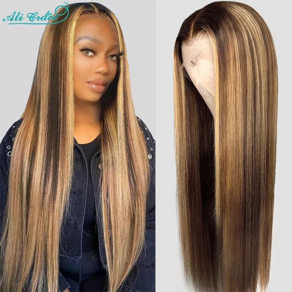Ali Grace Hair Highlight Wig Human Hair 4x4 Lace Closure Wig Ombre Straight Highlight Brown Wig 13x4 Lace Front Human Hair Wig
Ali Grace Hair Highlight Wig Human Hair 4x4 Lace Closure Wig Ombre Straight Highlight Brown Wig 13x4 Lace Front Human Hair Wig