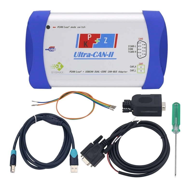 Ultra-CAN-II CAN Analyzer CAN Box New Energy Tool Supports For USBCAN + PCAN/Kvaser + Dual Mode Easy Install
Ultra-CAN-II CAN Analyzer CAN Box New Energy Tool Supports For USBCAN + PCAN/Kvaser + Dual Mode Easy Install