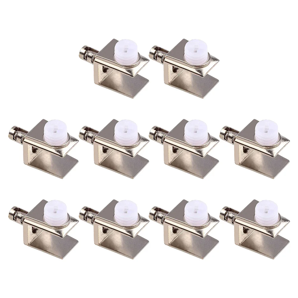 10Pcs Zinc Alloy Adjustable Glass Clamps With Pin Wall Mounted Shelf Holders Shelf Brackets Anti-sild Glass Clip Clamp
10Pcs Zinc Alloy Adjustable Glass Clamps With Pin Wall Mounted Shelf Holders Shelf Brackets Anti-sild Glass Clip Clamp