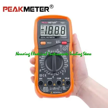 PM61 Digital Multimeter AC/DC Current Tester Dmm,2000 Counts Auto Range 2000 Counts With Data Hold
PM61 Digital Multimeter AC/DC Current Tester Dmm,2000 Counts Auto Range 2000 Counts With Data Hold