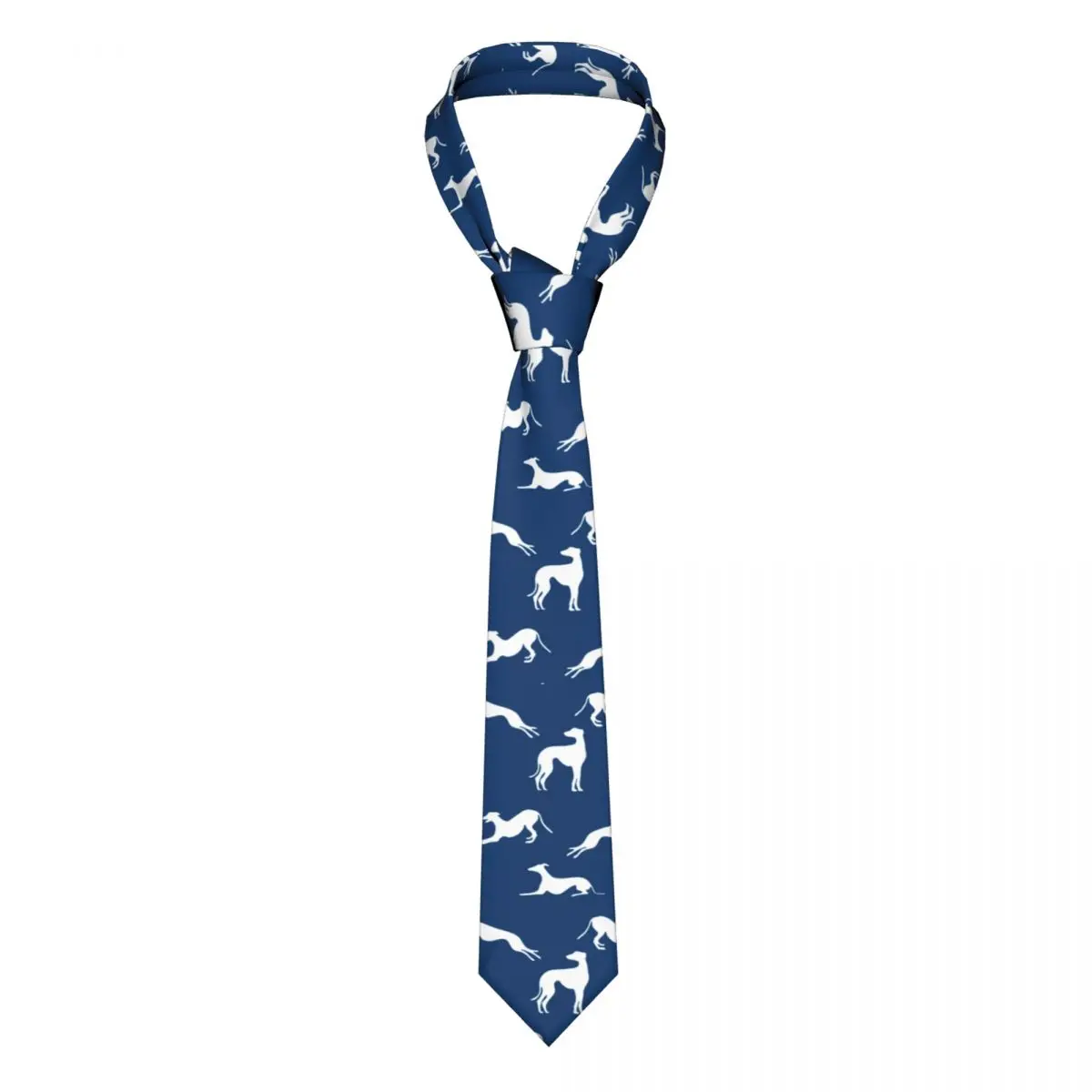 

Мужские галстуки Greyhound из тонкого полиэстера, 8 см, классические галстуки для воротника с изображением собаки для мужчин, костюмы, аксессуары, галстук