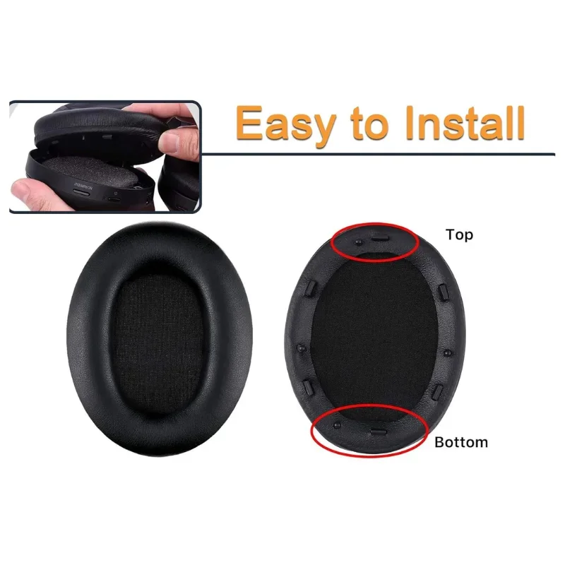 Replacement Ear Pads Memory Foam Ear Pads Headphone Leather Case for Sony WH-1000XM4 WH-1000XM5 WH-1000XM3 WH-1000XM2 Headphones Replacement Ear Pads Memory Foam Ear Pads Headphone Leather Case for Sony WH-1000XM4 WH-1000XM5 WH-1000XM3 WH-1000XM2 Headphones