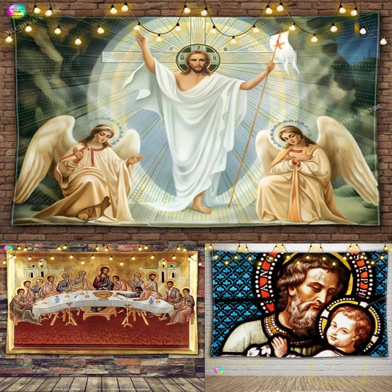 Resurrecting Easter Wall Hanging Tapestry Blanket Bedroom Living Room Decor Wise Men Bohemian Christ Jesus Angel Home Decor
Resurrecting Easter Wall Hanging Tapestry Blanket Bedroom Living Room Decor Wise Men Bohemian Christ Jesus Angel Home Decor