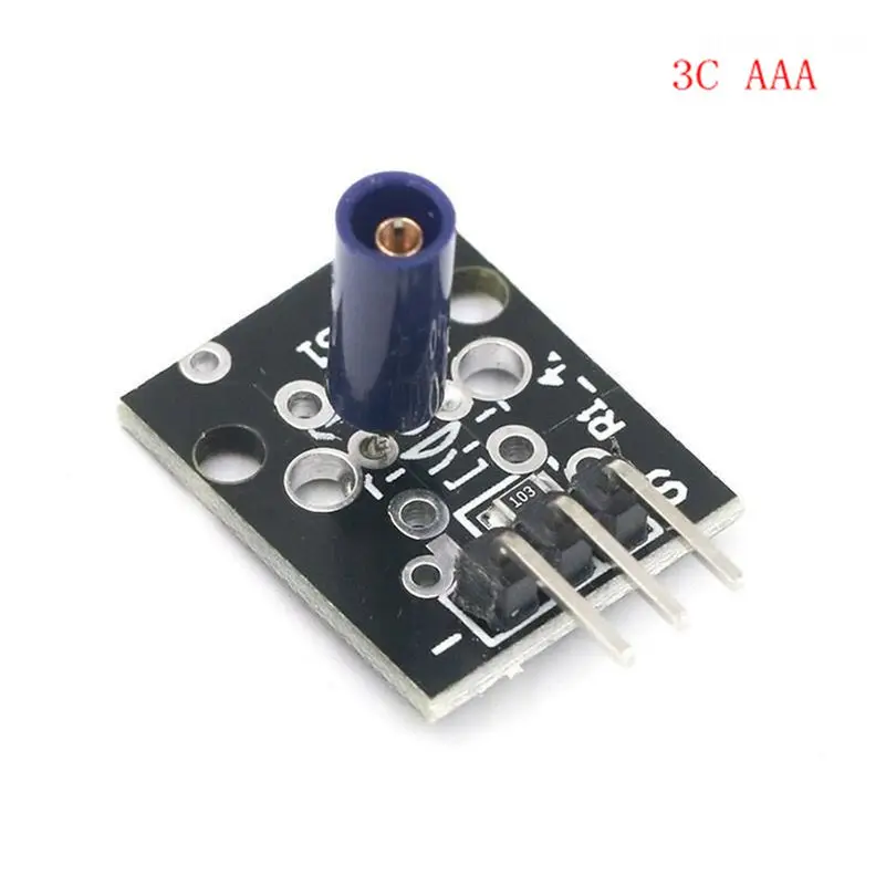 

1-5pcs New KY-002 SW-18015P Shock Vibration Switch Sensor Module 3pin 3.3V ~ 5V Alarm Circuit Board