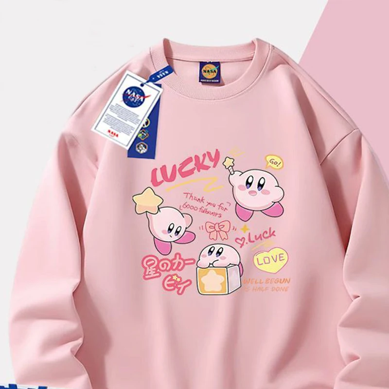 Kawaii Cute Kirby Round Neck Hoodie with Long Sleeves Cartoon Lovable Printed Top Winter Plush Sweet Top Anime Toys For Girls
Kawaii Cute Kirby Round Neck Hoodie with Long Sleeves Cartoon Lovable Printed Top Winter Plush Sweet Top Anime Toys For Girls