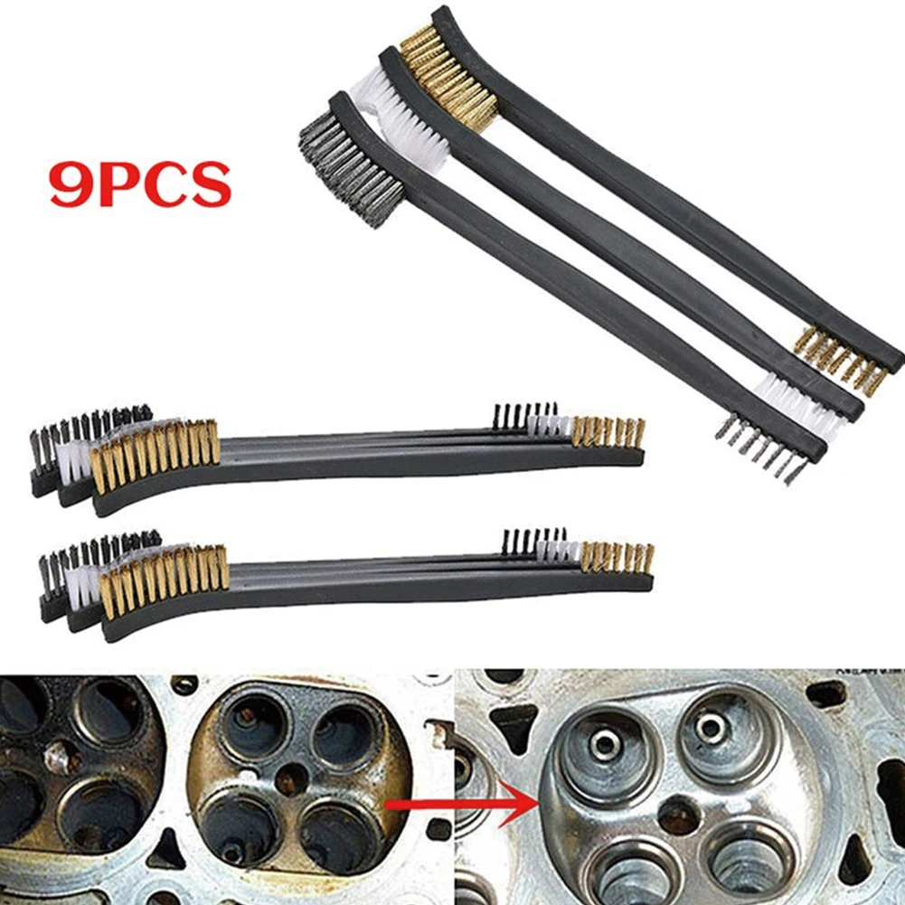 9 Pcs Hand Brush Mini Wire Brush Set Steel Brass Nylon Cleaning Brush For Metal Rust Remover Polishing Tools Hand Manual Tools
9 Pcs Hand Brush Mini Wire Brush Set Steel Brass Nylon Cleaning Brush For Metal Rust Remover Polishing Tools Hand Manual Tools