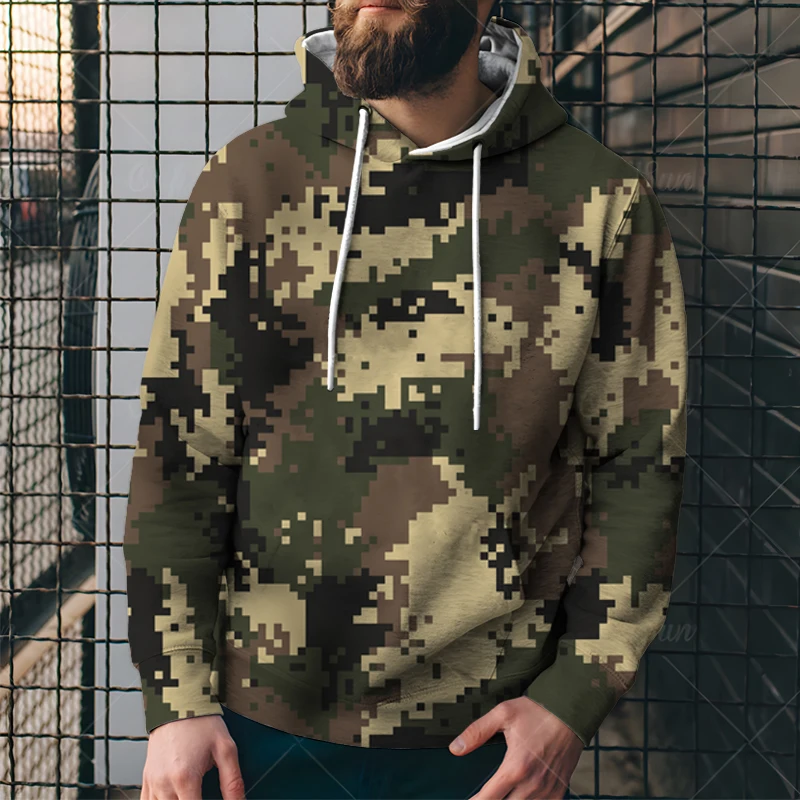 Autumn Sweatshirts Men Oversize Military Camouflage Loose Hoodie 3D Printed Pullovers Daily Casual Sportswear Hunting Clothing
Autumn Sweatshirts Men Oversize Military Camouflage Loose Hoodie 3D Printed Pullovers Daily Casual Sportswear Hunting Clothing