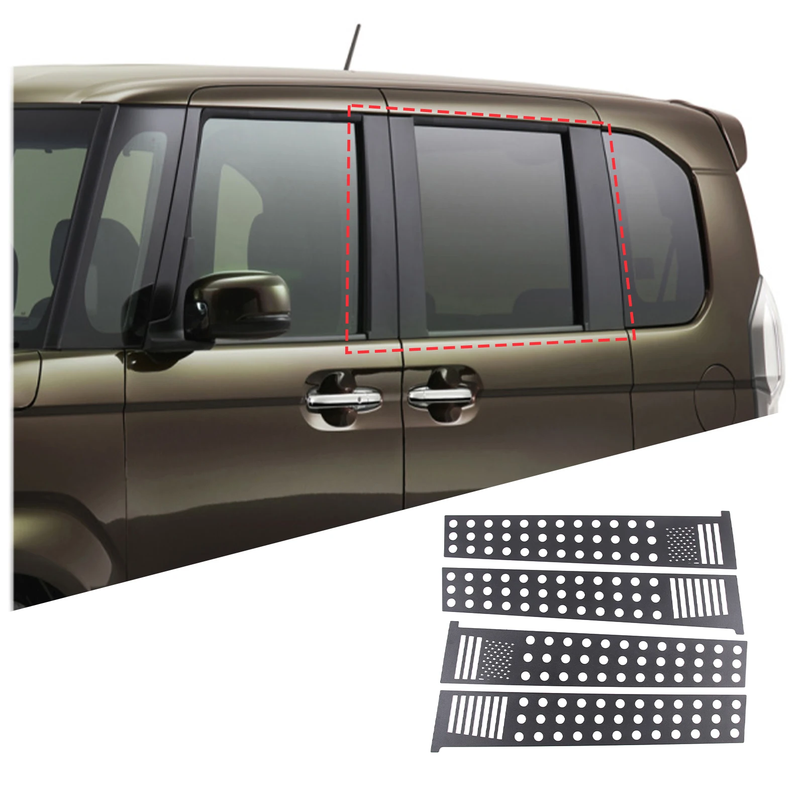For Honda N-BOX JF3 JF4 2017-2021 Aluminum Alloy Car Window B-pillar Center Pillar Trim Sticker Car Accessories
For Honda N-BOX JF3 JF4 2017-2021 Aluminum Alloy Car Window B-pillar Center Pillar Trim Sticker Car Accessories