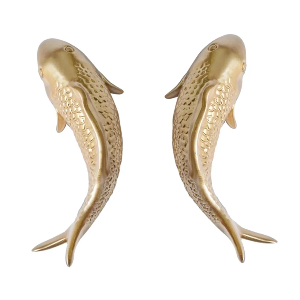 2Pcs Resin Carp Golden Fish Wall Hanging Ornament Personality Fish Figurine for Home Restaurant Background Wall Decor
2Pcs Resin Carp Golden Fish Wall Hanging Ornament Personality Fish Figurine for Home Restaurant Background Wall Decor