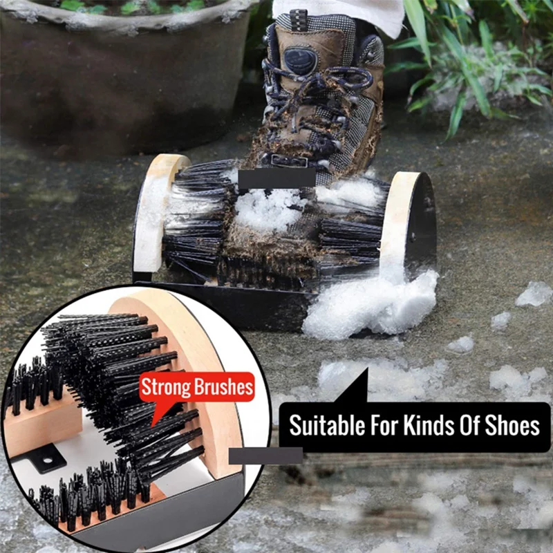 

Boot Brush Indoor And Outdoor Cleaning Shoe Brushrs Nylon Silk Boot Brush All Weather Industrial Shoe Cleaner & Scraper Brush