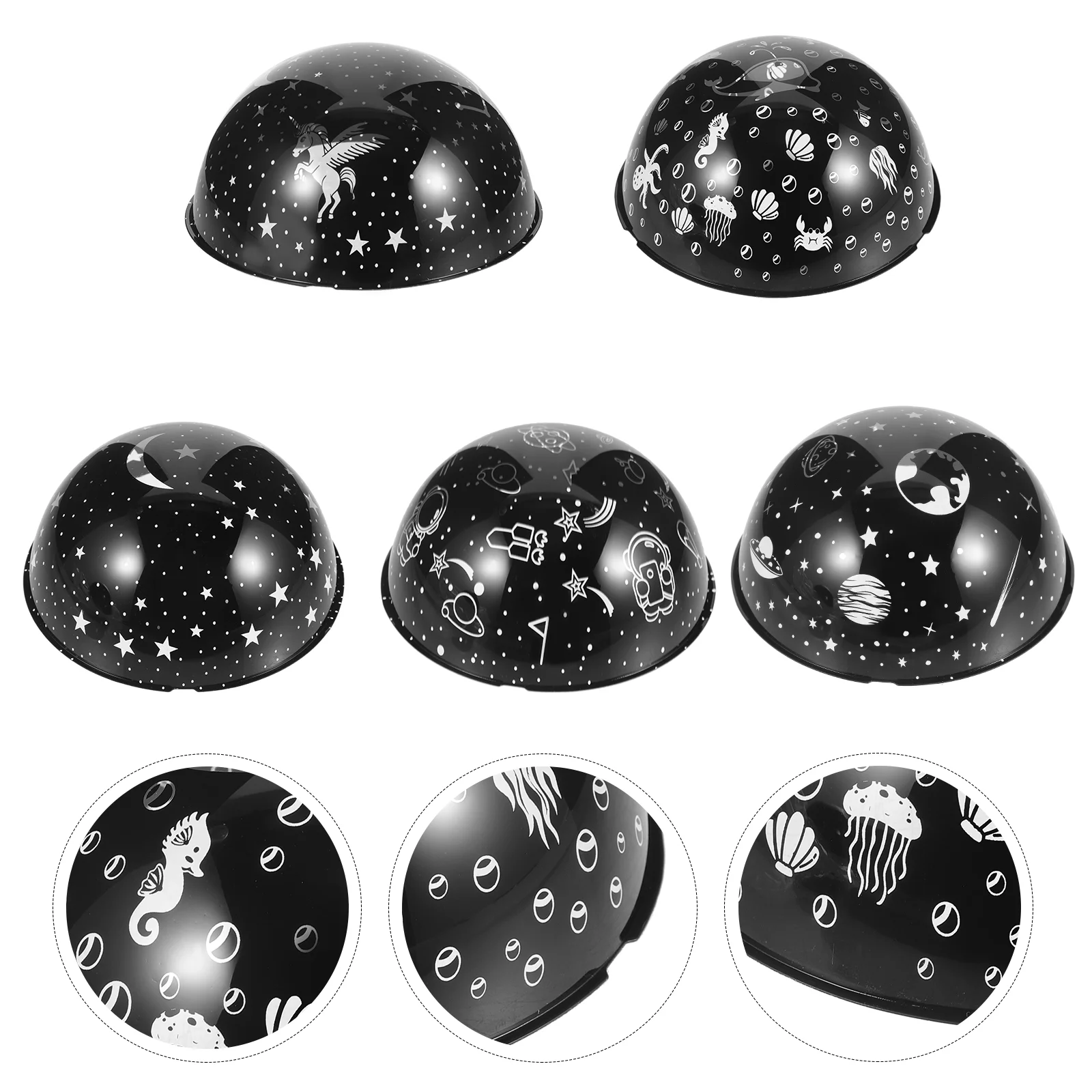 

Night Light Projector Film Replacement Stars Ocean World Universe Unicorn Astronaut Bedroom Decor 5 Pcs Without Night