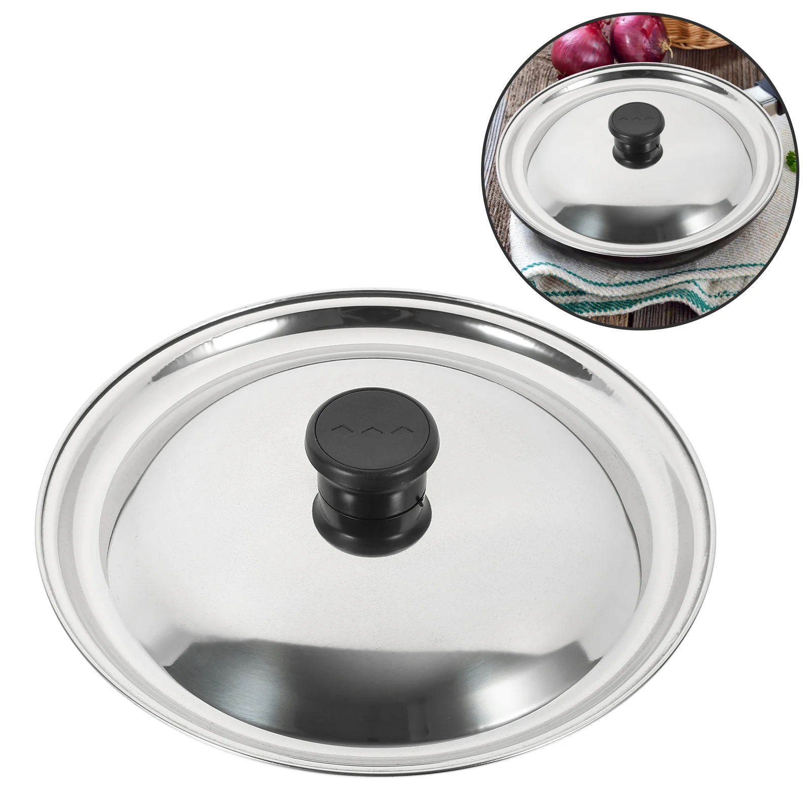 Universal Lid Pot Stainless Steel Pan Cover Handle Reusable Bowl Cover Frying Pan Lid Replacement Soup Pot Skillets Cover
Universal Lid Pot Stainless Steel Pan Cover Handle Reusable Bowl Cover Frying Pan Lid Replacement Soup Pot Skillets Cover