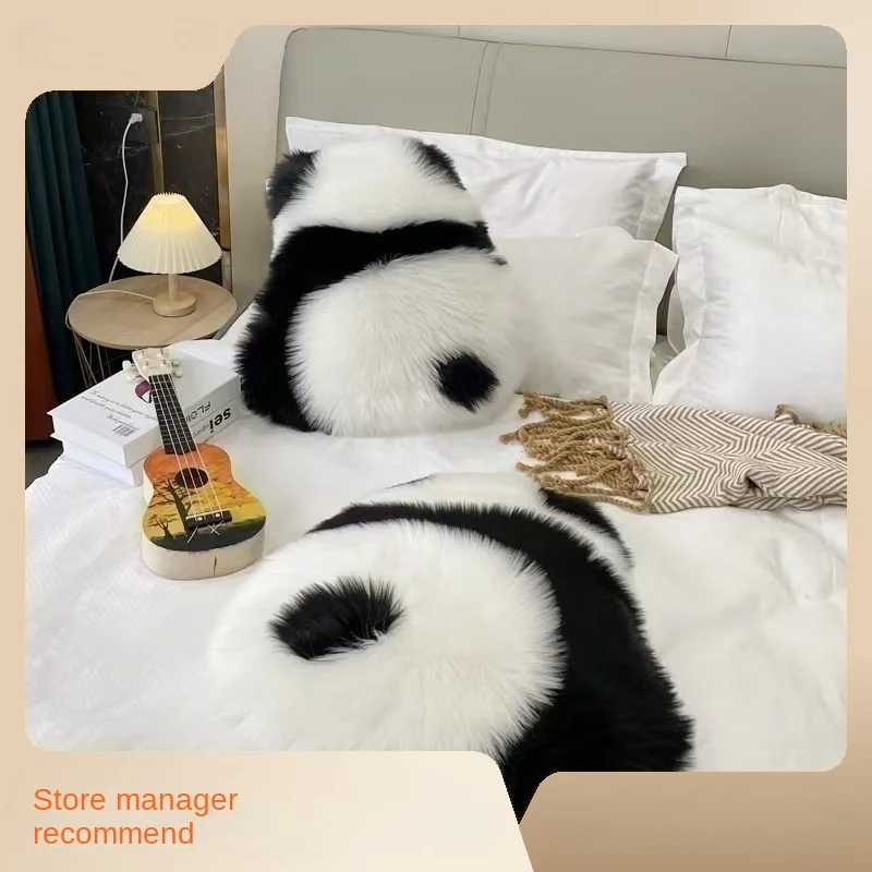 Warm and comfortable cute panda back cushion, imitation wool PP cushion, plush pillow, sofa seat waist cushion
Warm and comfortable cute panda back cushion, imitation wool PP cushion, plush pillow, sofa seat waist cushion