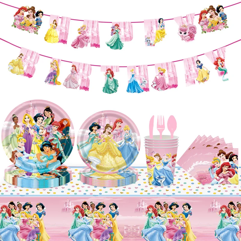 Disney Princess Happy Girls Birthday Party Decoration Set Party Supplies Baby Shower Disposable Tableware Balloon decoration
Disney Princess Happy Girls Birthday Party Decoration Set Party Supplies Baby Shower Disposable Tableware Balloon decoration