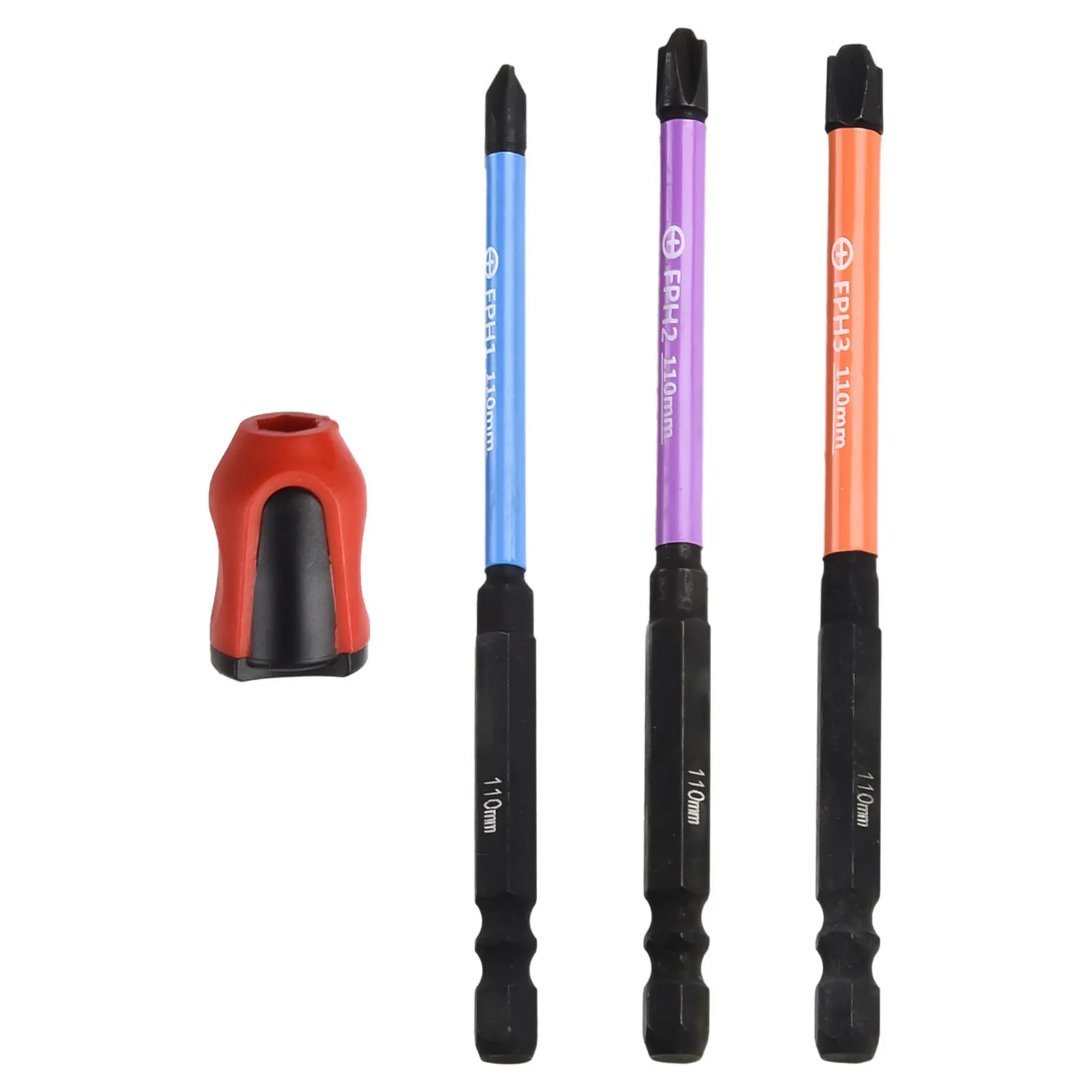 

3pcs 65/110mm Special Slotted Cross Screwdriver Bit With Magnetic Ring Electrician FPH FPZ Screw Driver Bit For Socket Switch