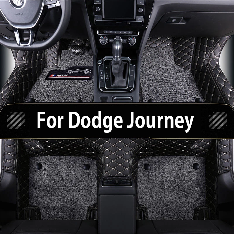 

Car Floor Mats For Dodge Journey 2009-2018 Csutomized Leather Carpets Rugs Foot Pads Accessories