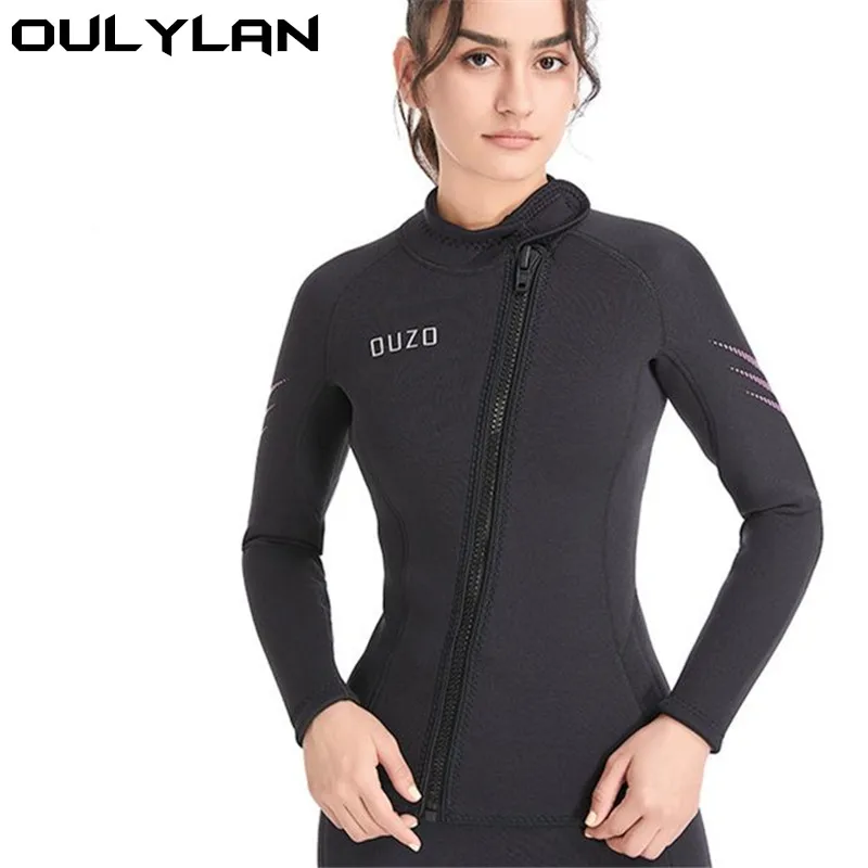 

Oulylan Diving Suit 3MM Men Women Wetsuit Neoprene Underwater Kitesurf Surf Surfing Spearfishing Jacket Pants Clothes Wet Suit