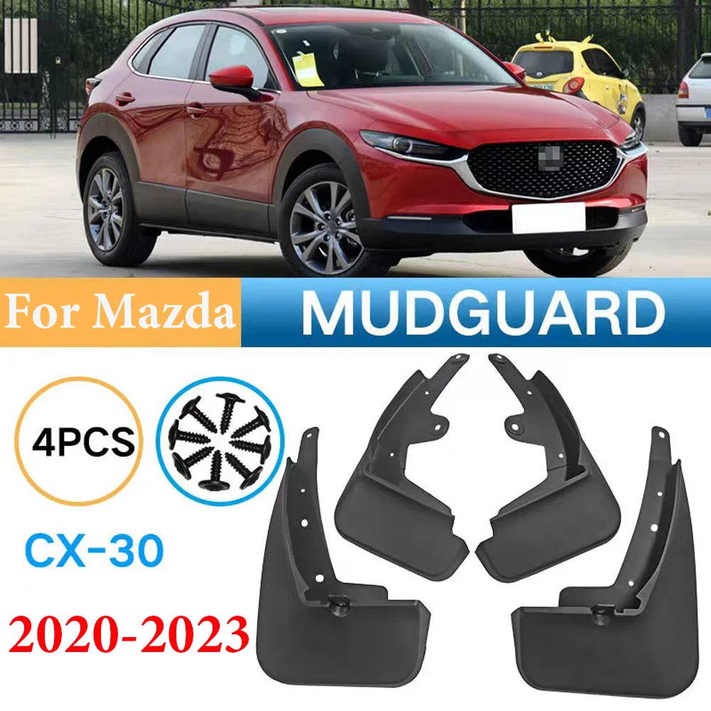 

4PCS For Mazda CX-30 CX30 2020 2021 2022 DM Front Rear Car Mudflaps Mudguards Splash Guards Mud Flap Fenders Wheel