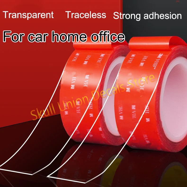3meters Transparent Super Strong Double Sided Tape For Car Decoration Home Office Waterproof Sticker Acrylic Car Adhesive Tape
3meters Transparent Super Strong Double Sided Tape For Car Decoration Home Office Waterproof Sticker Acrylic Car Adhesive Tape
