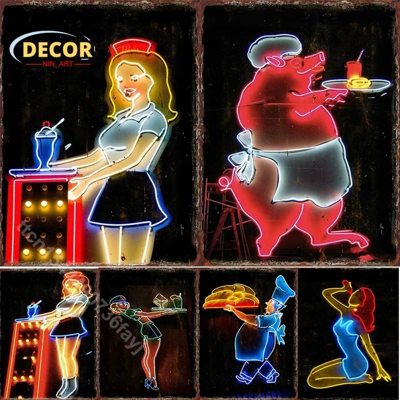 Neon Beauty Metal Tin Sign Poster Cocktail Bar Restaurant Wall Art Plaque for Home Rooms Aesthetic Dining Room Waiter Decoration
Neon Beauty Metal Tin Sign Poster Cocktail Bar Restaurant Wall Art Plaque for Home Rooms Aesthetic Dining Room Waiter Decoration