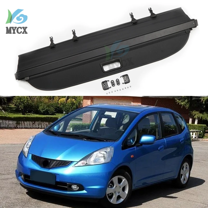 

Задняя крышка для груза для Honda FIT JAZZ 2008 2009 2010 2011 2012 2013, защитный экран для багажника, защитный козырек, автомобильные аксессуары