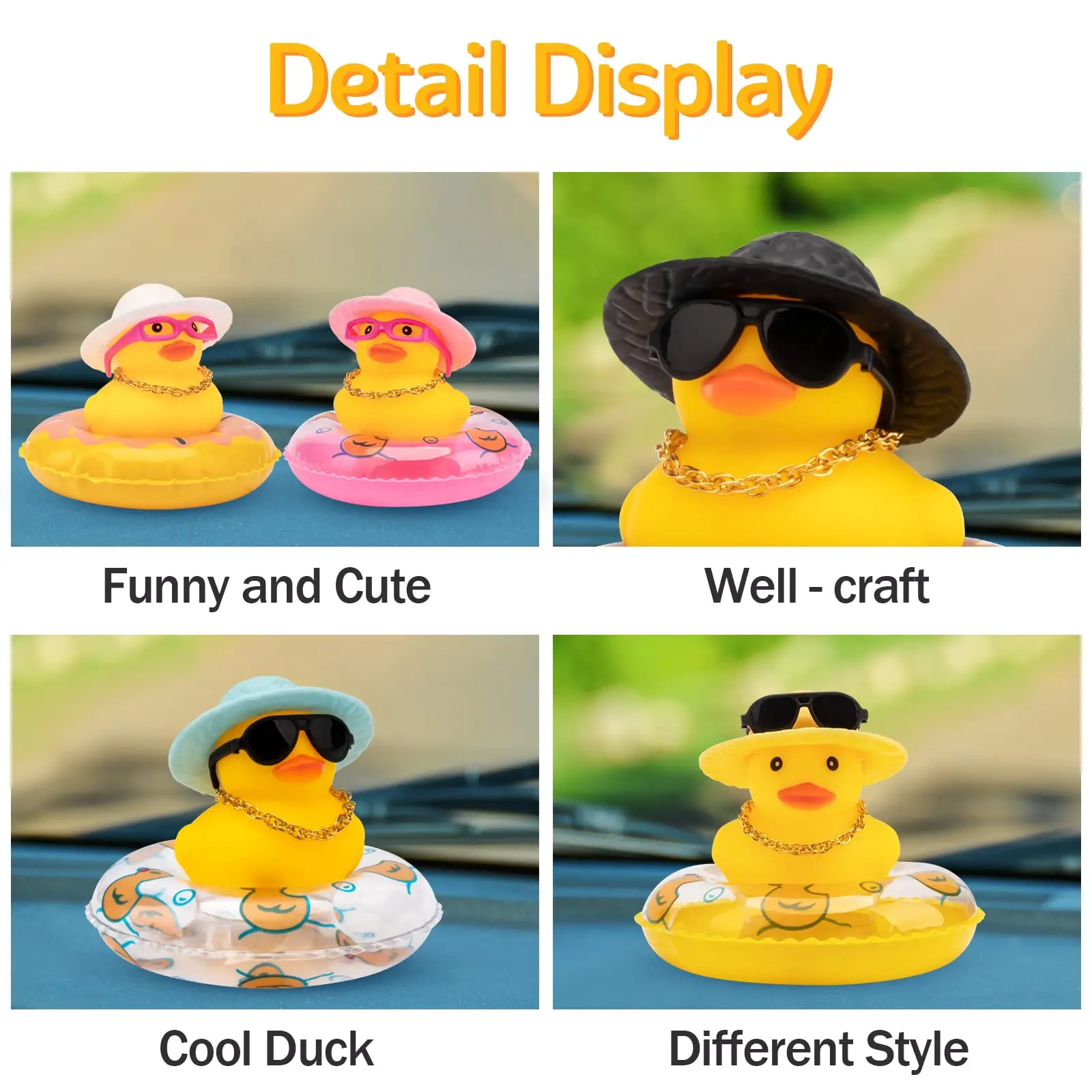 10-100pcs Rubber Ducks Dashboard Decorations Bath Pool Toys Birthday Gifts Party Favors 10-100pcs Rubber Ducks Dashboard Decorations Bath Pool Toys Birthday Gifts Party Favors