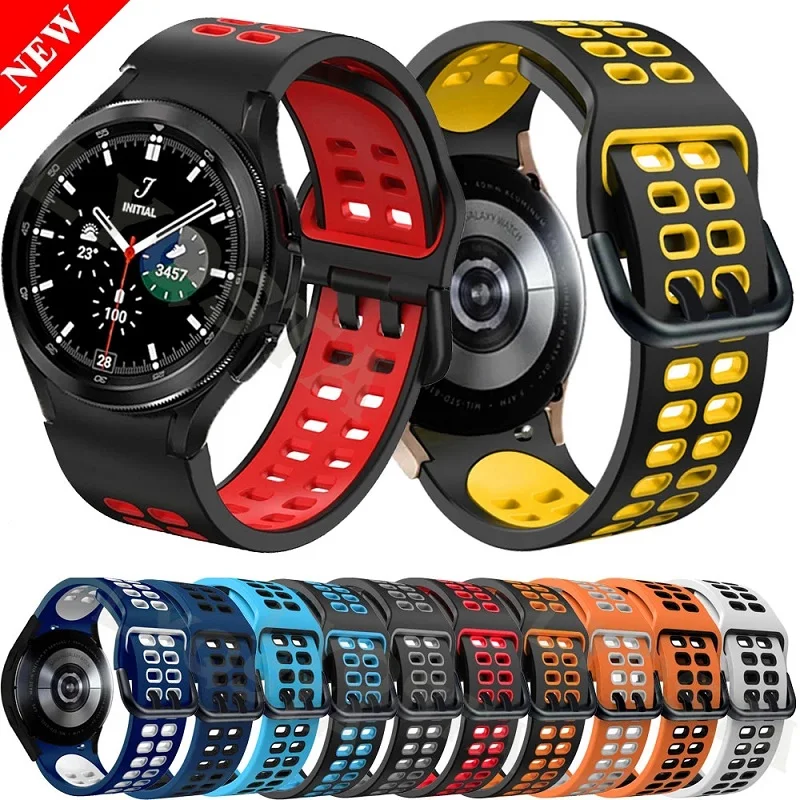 20mm watch Band For Samsung Galaxy Watch 4 classic 46mm 42mm smartwatch Silicone Sports Bracelet Galaxy Watch 4/5 44mm40mm Strap 
20mm watch Band For Samsung Galaxy Watch 4 classic 46mm 42mm smartwatch Silicone Sports Bracelet Galaxy Watch 4/5 44mm40mm Strap