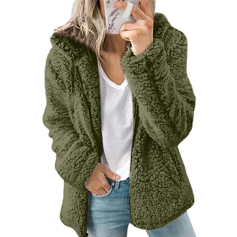 Elegant Teddy Bear Hoodie Women Faux Fur Coat Autumn Winter Warm Soft Hooded Fleece Jacket Female Plush Overcoat Thick Outerwear
Elegant Teddy Bear Hoodie Women Faux Fur Coat Autumn Winter Warm Soft Hooded Fleece Jacket Female Plush Overcoat Thick Outerwear