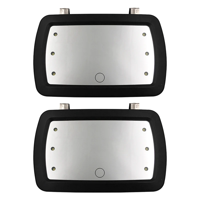 2X Sun Visor Mirror With LED Lights Makeup Sun-Shading Cosmetic Mirror Clip Make Up Mirror With Press Screen For Women
2X Sun Visor Mirror With LED Lights Makeup Sun-Shading Cosmetic Mirror Clip Make Up Mirror With Press Screen For Women