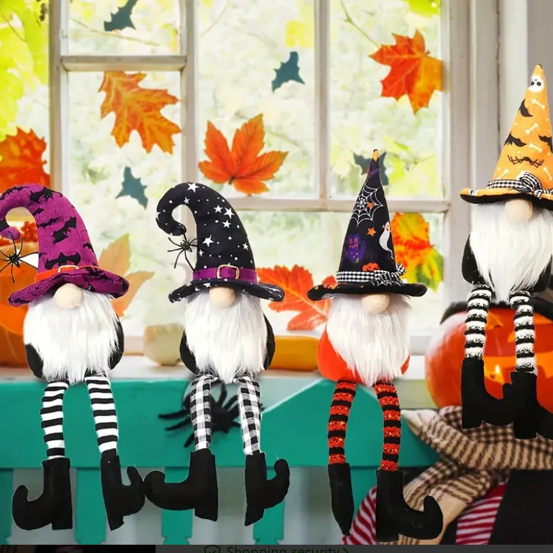 4pcs/set Halloween Gnomes Plush Doll Long Legs, Globalstore Handmade Plush Gnome Decor, Faceless Doll Elf Ornaments,Window Decor
4pcs/set Halloween Gnomes Plush Doll Long Legs, Globalstore Handmade Plush Gnome Decor, Faceless Doll Elf Ornaments,Window Decor