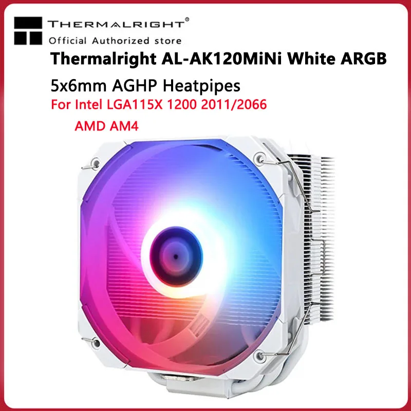 Thermalright AK120 Мини Белый 5 тепловых труб AGHP никелированный медный Нижний кулер для ЦП симфония H135mm 5V-3PIN ARGB охлаждающий вентилятор
Thermalright AK120 Мини Белый 5 тепловых труб AGHP никелированный медный Нижний кулер для ЦП симфония H135mm 5V-3PIN ARGB охлаждающий вентилятор