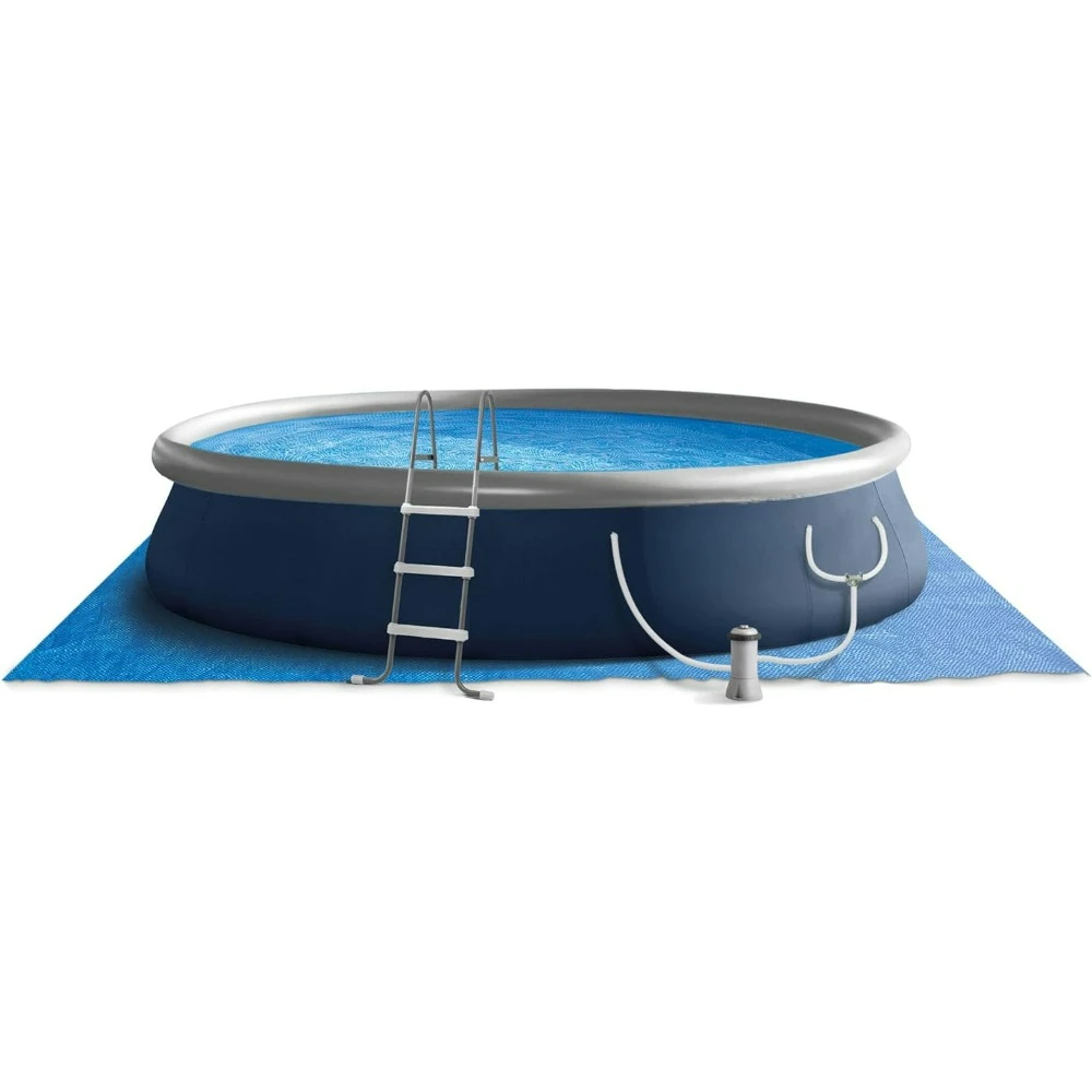 15' x 42"Round Inflatable Outdoor Above Ground Swimming Pool Set with 1000 GPH Filter Pump, Ladder, Ground Cloth, and Pool Cover
15' x 42"Round Inflatable Outdoor Above Ground Swimming Pool Set with 1000 GPH Filter Pump, Ladder, Ground Cloth, and Pool Cover