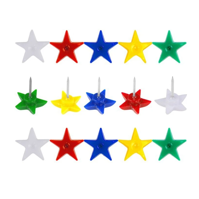 Star Push Pins, Pack of Small Map Tacks with Metal Points for Bulletin Board, Fabric Marking and Picture Hanging
Star Push Pins, Pack of Small Map Tacks with Metal Points for Bulletin Board, Fabric Marking and Picture Hanging