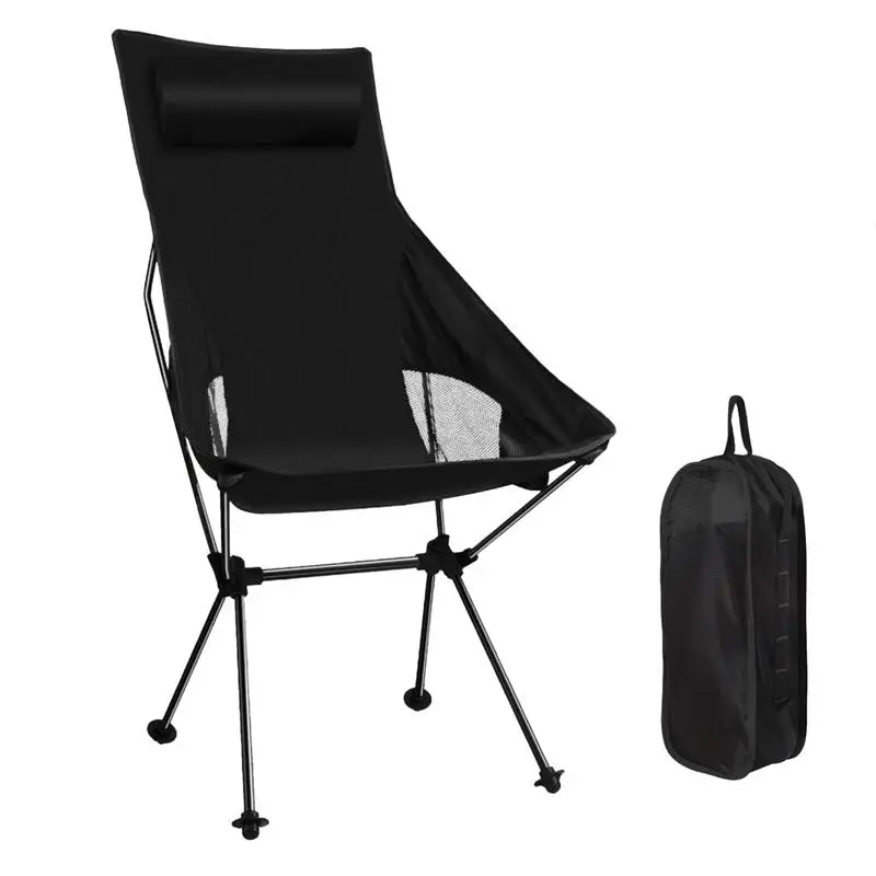 

Breathable Mesh-Back 1.3kg Outdoor Camping Folding Chair 600D Fishing BBQ Hiking Strong High Load 330lbs Beach Picnic Seat