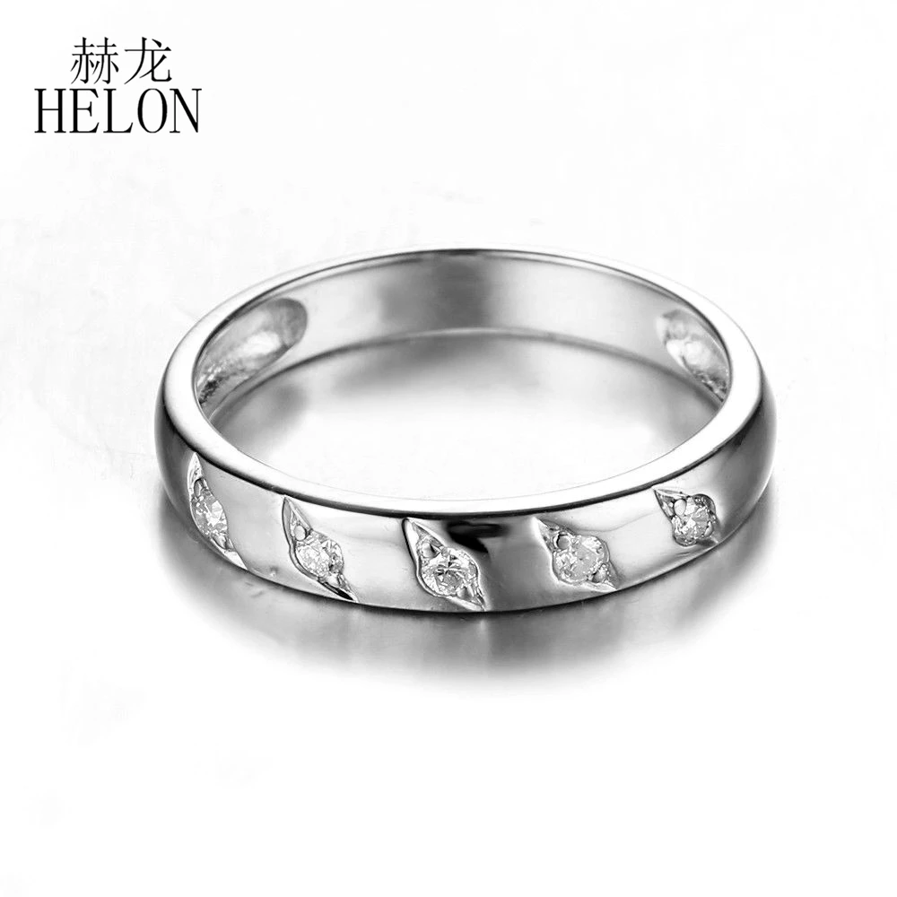 HELON Women Moissanite Ring 925 Sterling Silver Round Lab Grown Moissanite Diamond Engagement Ring Trendy Jewelry Gift
HELON Women Moissanite Ring 925 Sterling Silver Round Lab Grown Moissanite Diamond Engagement Ring Trendy Jewelry Gift
