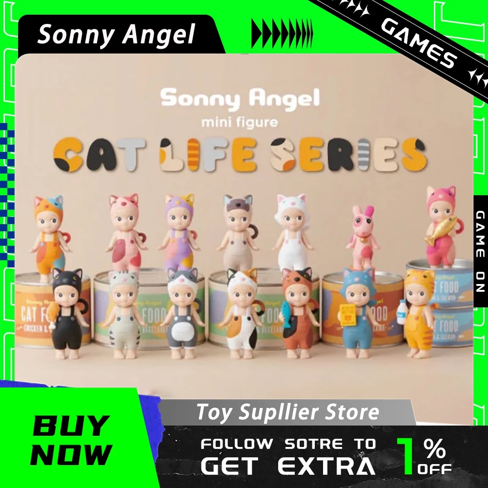 

Sonny Angel 2023 New Cat Life Series Blind Box Anime Figure Suprise Guess Bag Toys Doll Mystery Box Figurine Cute Ornament Gifts