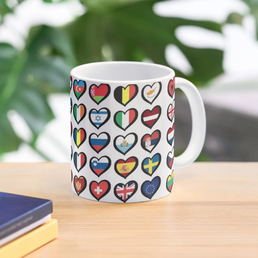Eurovision Song Contest Flags Hearts ESC Coffee Mug Pottery Cups Thermo Cups For Mug 
Eurovision Song Contest Flags Hearts ESC Coffee Mug Pottery Cups Thermo Cups For Mug