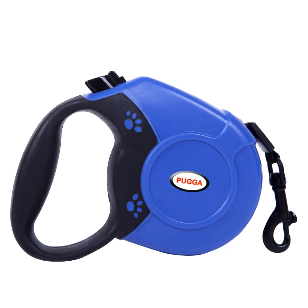 

5M Extendable Retractable Dog Training Lead Leash Dog Chain Hold Maximum 50KG (Blue)