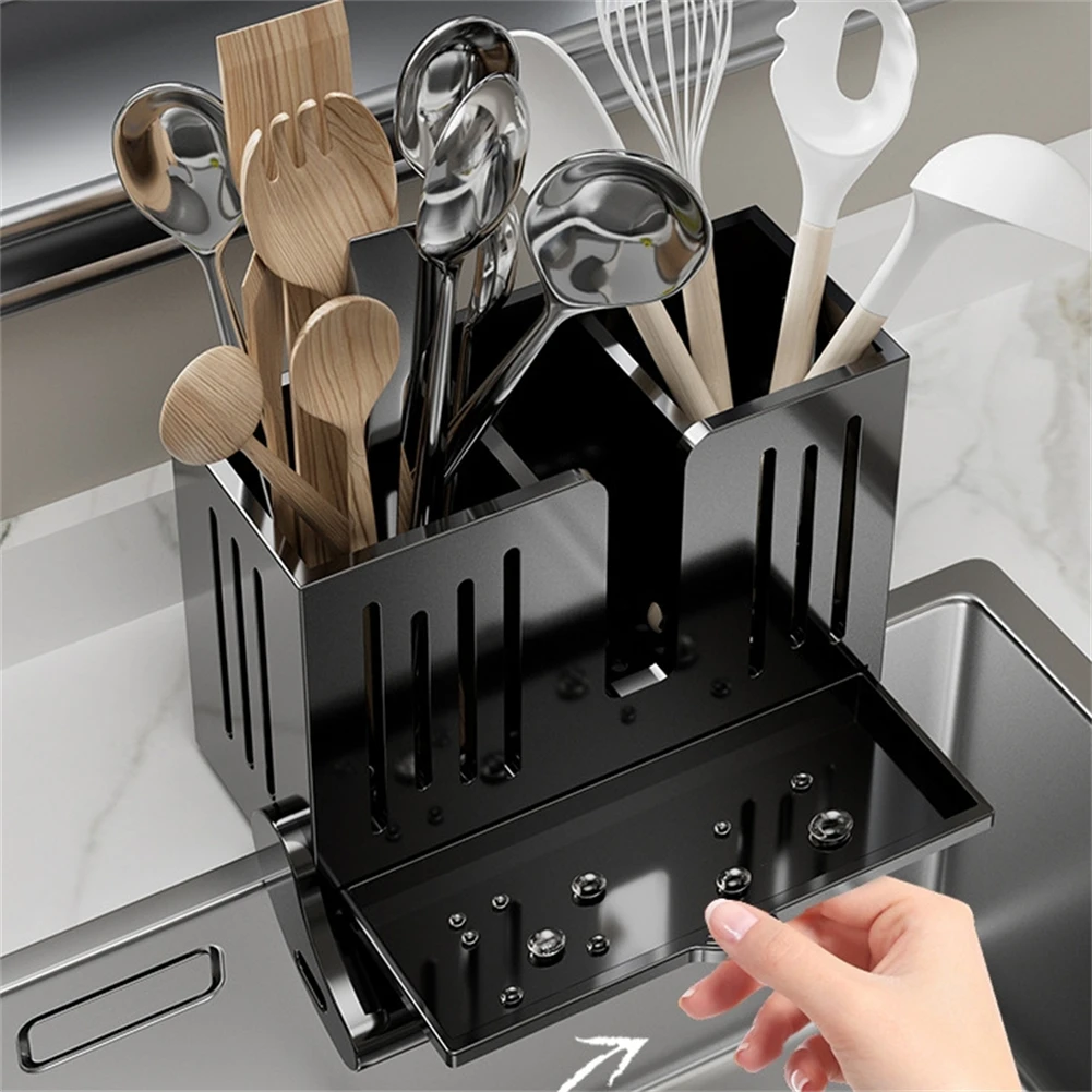 Plastic Kitchen Drying Rack Cutlery Holder With Drip Tray Wall Mounted Chopsticks Holders Fork Chopsticks Storage Basket
Plastic Kitchen Drying Rack Cutlery Holder With Drip Tray Wall Mounted Chopsticks Holders Fork Chopsticks Storage Basket