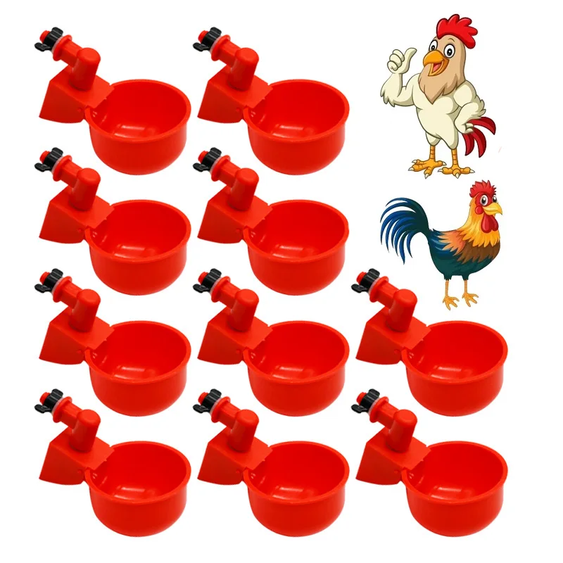 10 Pcs Automatic Poultry Drinker Bowl Chicken Bird Water Cups Duck Drinking Machine Hanging Drinking Bowls Water Dispenser
10 Pcs Automatic Poultry Drinker Bowl Chicken Bird Water Cups Duck Drinking Machine Hanging Drinking Bowls Water Dispenser