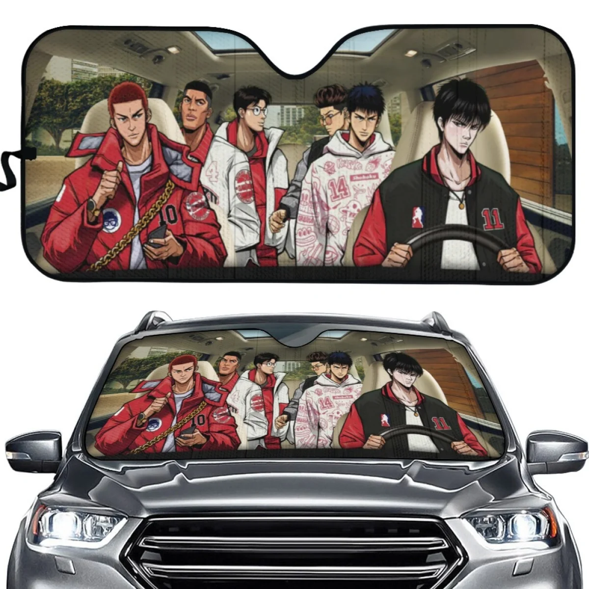 Slam Dunk Driver 3D Printing Sun Visor Car Front Windshield Design Car Sunshade Car Accessories for Men Boys Gift Auto Sun Shade
Slam Dunk Driver 3D Printing Sun Visor Car Front Windshield Design Car Sunshade Car Accessories for Men Boys Gift Auto Sun Shade