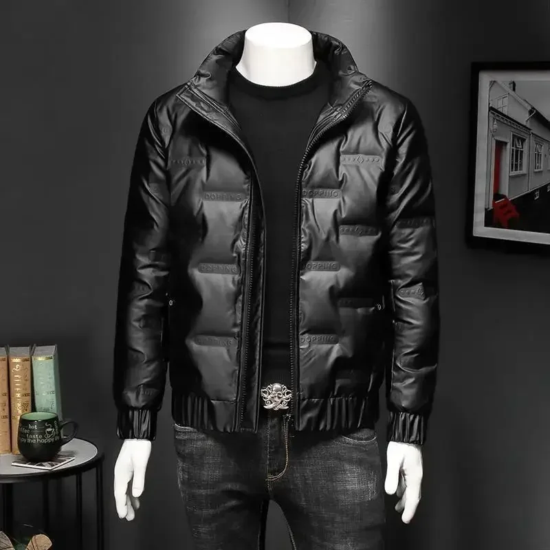 

Padding Collared Man Padded Coat Glossy Parkas Winter Down Jackets for Men Sale Quilted Casual Fashion 2023 Outer Korea Korean