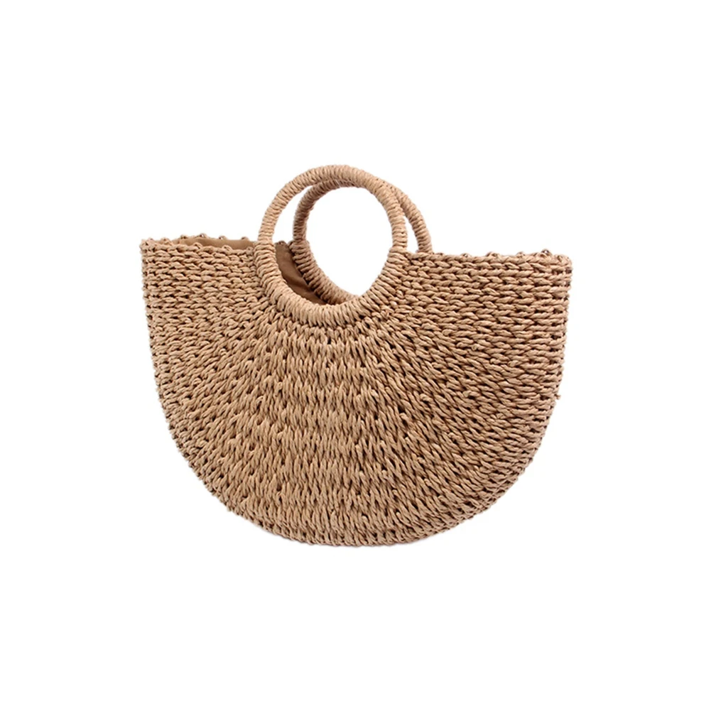 Beach Paper Rope Artificial Straw Beach Tote Bag Handmade Artificial Straw Purse Handbag Women'S Handbags
Beach Paper Rope Artificial Straw Beach Tote Bag Handmade Artificial Straw Purse Handbag Women'S Handbags
