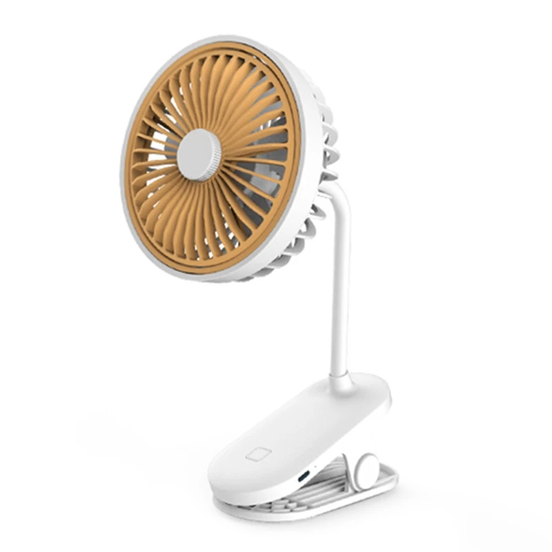 

New Baby Carriage Small Fan Desktop Portable Student Dormitory Fan USB Charging Clip Fan