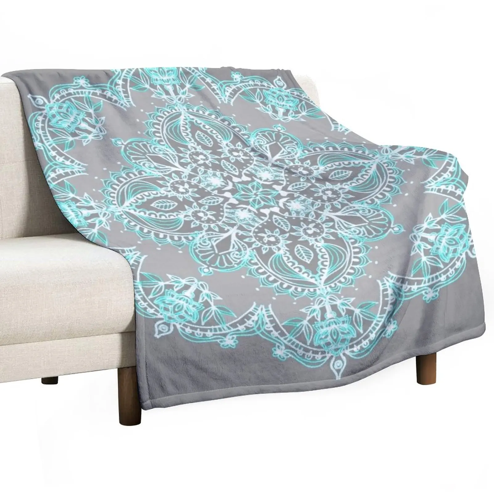 Teal and Aqua Lace Mandala on Grey Throw Blanket Blankets For Baby blankets and blankets Blanket For Baby
Teal and Aqua Lace Mandala on Grey Throw Blanket Blankets For Baby blankets and blankets Blanket For Baby