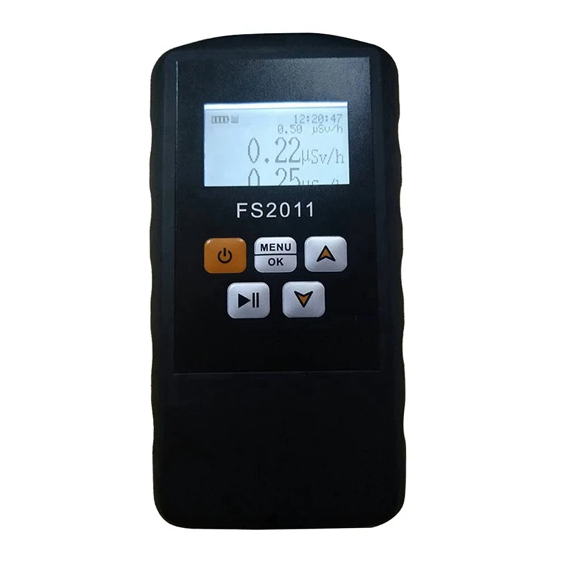 

Radiation Tester, Geiger Counter Nuclear Radiation Detector With LCD Display, Ray Data Tester Marble Dosimeter (Black)