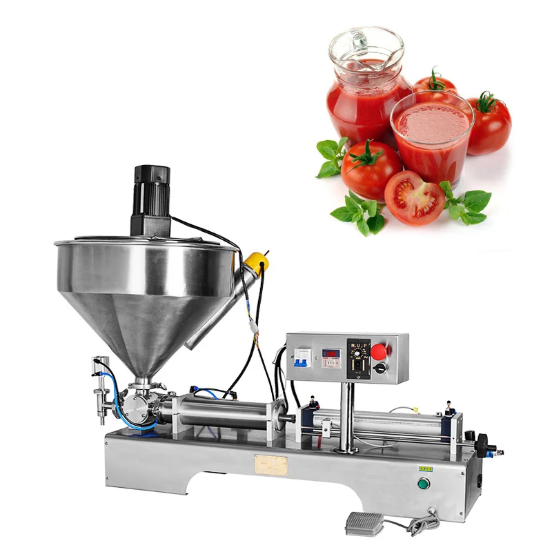 PBOBP Pneumatic Paste Filling Machine Heating And Stirring Functions Stainless Steel Single Head Milk Honey Filling Machine
PBOBP Pneumatic Paste Filling Machine Heating And Stirring Functions Stainless Steel Single Head Milk Honey Filling Machine