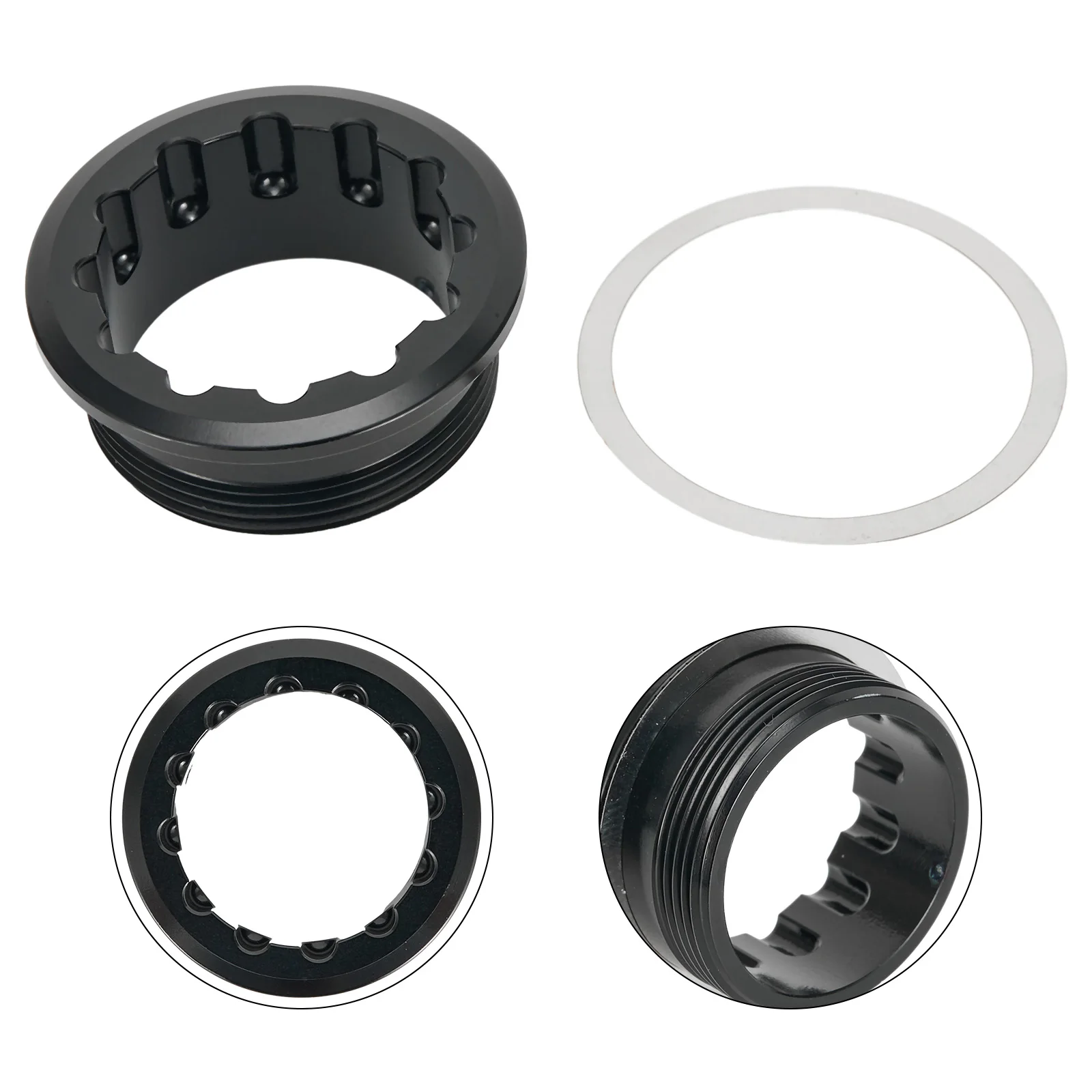 1pc Bicycle Freewheel Lock Cover Aluminum Alloy Bike 12 Speed Freewheel Lock Cover Hub Body For M6100 7100 8100
1pc Bicycle Freewheel Lock Cover Aluminum Alloy Bike 12 Speed Freewheel Lock Cover Hub Body For M6100 7100 8100