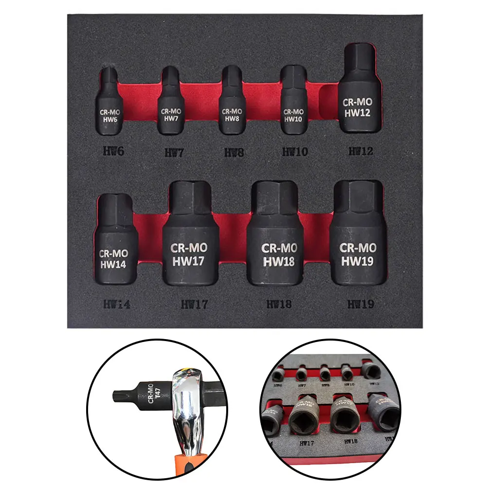Practical Hex Bit Socket Socket Chrome Vanadium Steel Drive H12 H14 H17 H18 H6 H7 1/2Inch Hand Screwdriver Bit
Practical Hex Bit Socket Socket Chrome Vanadium Steel Drive H12 H14 H17 H18 H6 H7 1/2Inch Hand Screwdriver Bit